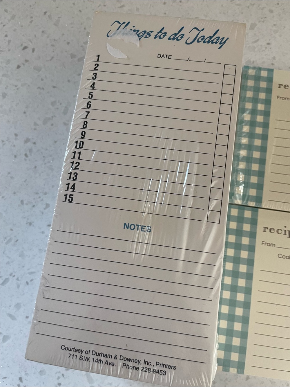Organization Set - Check Recipe & To-Do Notepad Set - Picture 5 of 5
